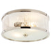 Randolph Two Light Flush Mount in Polished Nickel