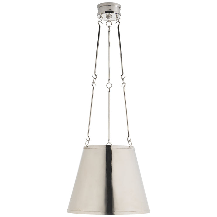 Lily Three Light Pendant in Polished Nickel