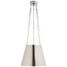 Lily Three Light Pendant in Polished Nickel