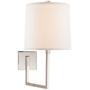 Aspect Large Articulating Swing Arm Wall Lamp in Polished Nickel