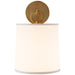 French Cuff One Light Wall Sconce in Soft Brass
