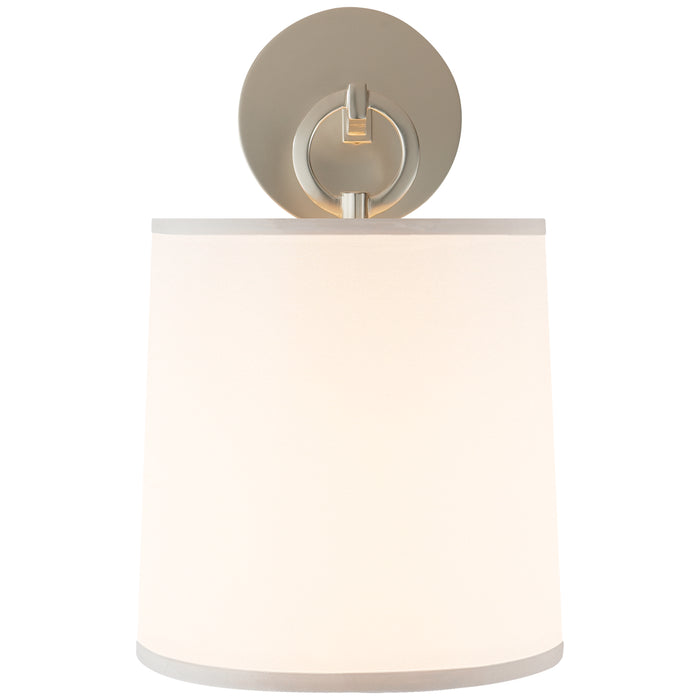 French Cuff One Light Wall Sconce in Soft Silver