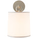 French Cuff One Light Wall Sconce in Soft Silver
