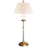 Dorchester Club 2-Light Table Lamp in Antique-Burnished Brass