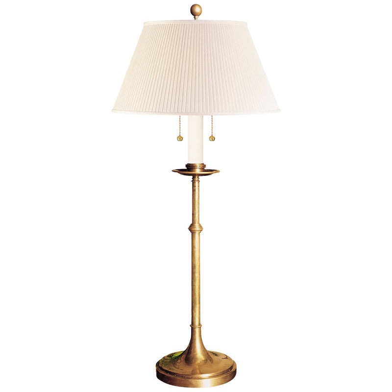 Dorchester Club 2-Light Table Lamp in Antique-Burnished Brass