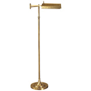 Dorchester One Light Floor Lamp in Antique-Burnished Brass