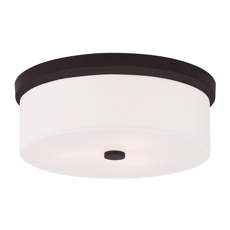 Meridian 3-Light 15" Flush Mount in Bronze