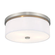 Meridian 3-Light 15" Flush Mount in Brushed Nickel