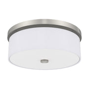 Meridian 3-Light 15" Flush Mount in Brushed Nickel