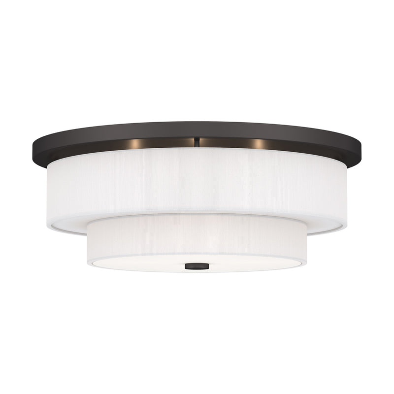 Meridian 4-Light 21.5" Flush Mount in Bronze