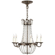 Petite Paris Flea Market 6-Light Chandelier in Sheffield Silver