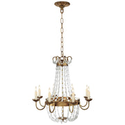 Paris Flea Market Medium 8-Light Chandelier in Antique-Burnished Brass