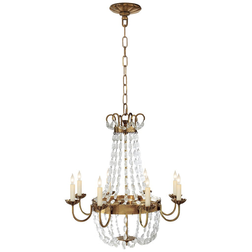 Paris Flea Market Medium 8-Light Chandelier in Antique-Burnished Brass