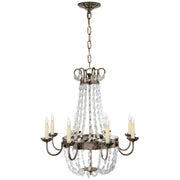 Paris Flea Market Medium 8-Light Chandelier in Sheffield Silver