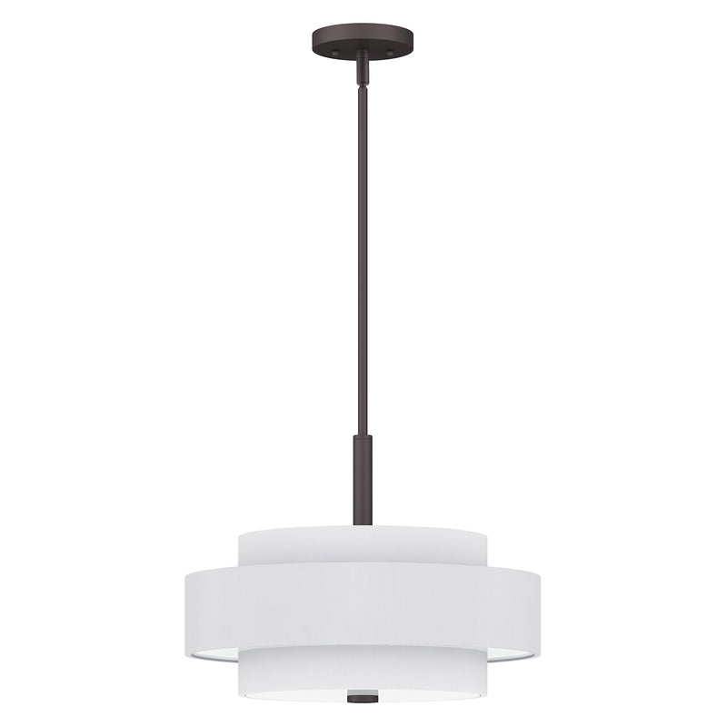 Meridian 4-Light 18" Drum Pendant in Bronze