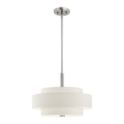 Meridian 4-Light 18" Drum Pendant in Brushed Nickel