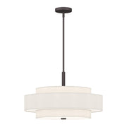 Meridian 5-Light 24" Drum Pendant in Bronze