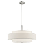Meridian 5-Light 24" Drum Pendant in Brushed Nickel