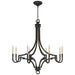 Mykonos Eight Light Chandelier in Aged Iron