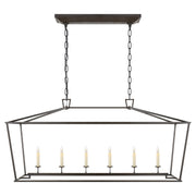 Darlana Six Light Lantern in Aged Iron