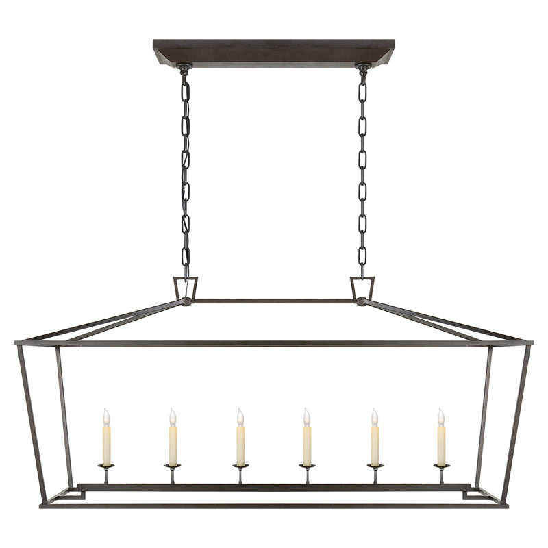 Darlana Six Light Lantern in Aged Iron