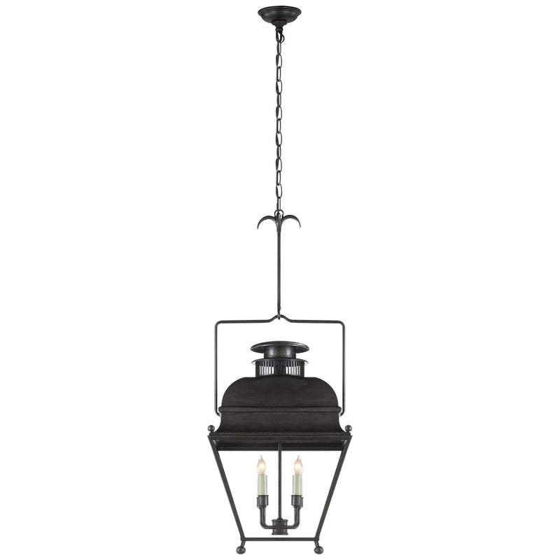 Holborn Small 4-Light Lantern Pendant in Aged Iron