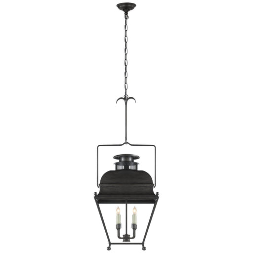 Holborn Small 4-Light Lantern Pendant in Aged Iron