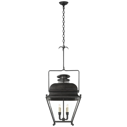 Holborn Large 4-Light Lantern Pendant in Aged Iron
