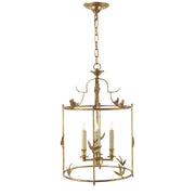 Diego Four Light Lantern in Gilded Iron