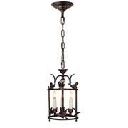 Diego Three Light Lantern in Hand Painted Rust Finish