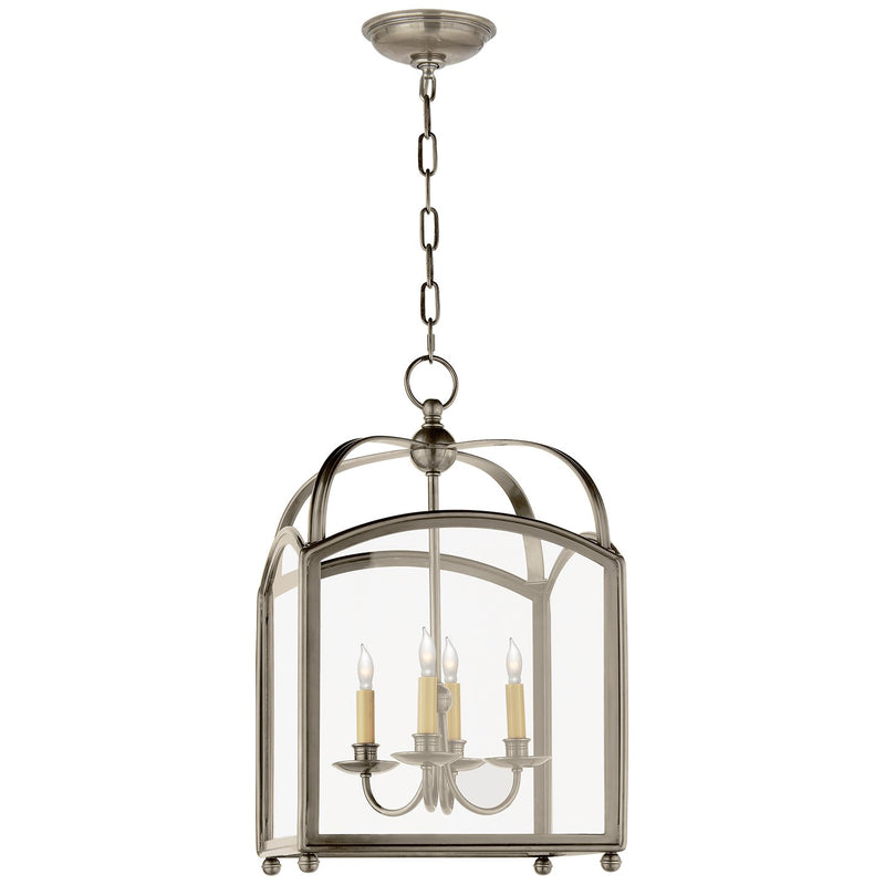 Arch Top Small 4-Light Lantern Pendant in Antique Nickel