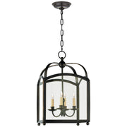 Arch Top Small 4-Light Lantern Pendant in Bronze