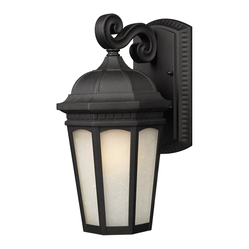 Newport 1 Light 8.25" Outdoor Wall Light in Black