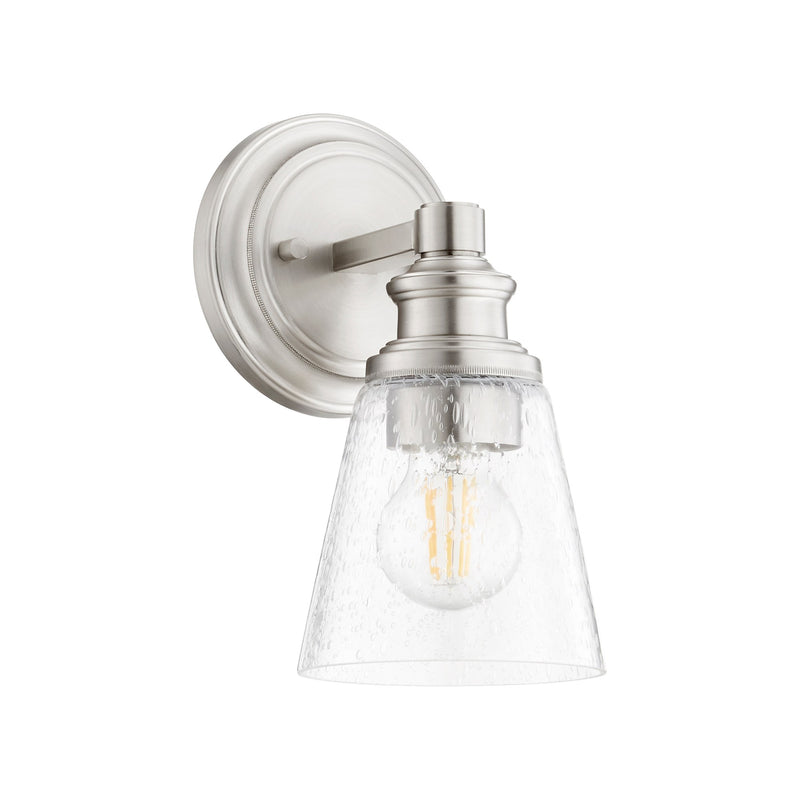 Dunbar 1 Light Wall Sconce in Satin Nickel