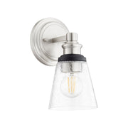 Dunbar 1 Light Wall Sconce in Satin Nickel