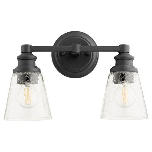 Dunbar 2 Light Vanity in Textured Black