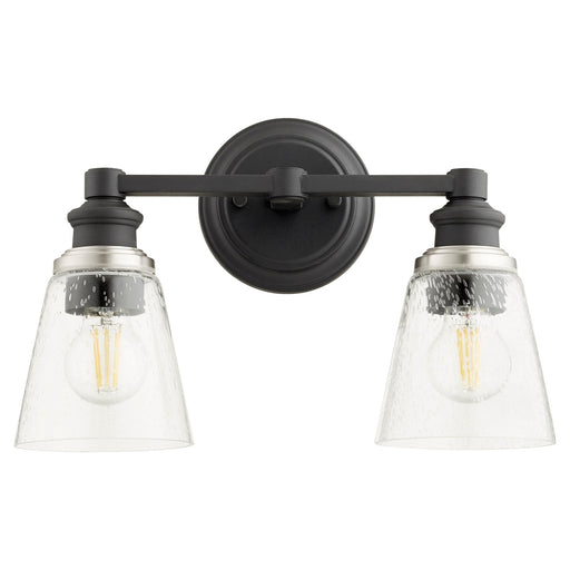 Dunbar 2 Light Vanity in Textured Black