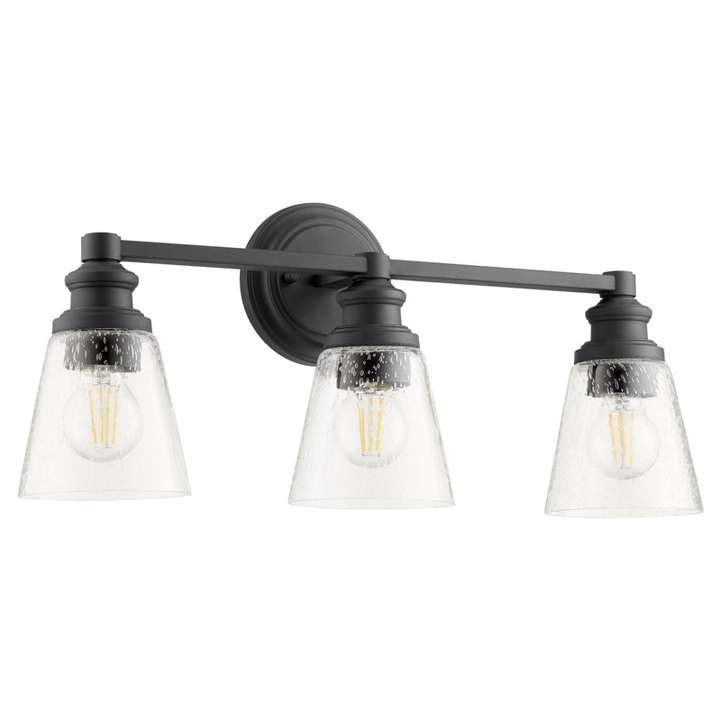 Dunbar 3 Light Vanity in Textured Black
