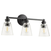 Dunbar 3 Light Vanity in Textured Black