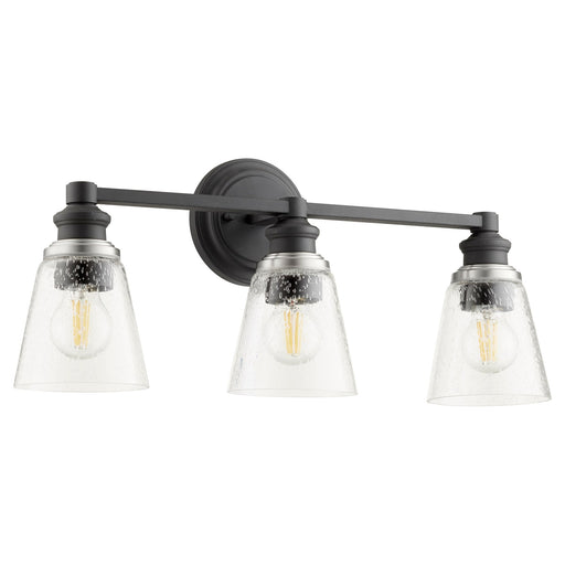 Dunbar 3 Light Vanity in Textured Black