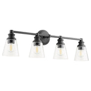 Dunbar 4 Light Vanity in Textured Black
