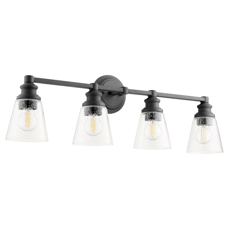 Dunbar 4 Light Vanity in Textured Black