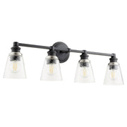 Dunbar 4 Light Vanity in Textured Black