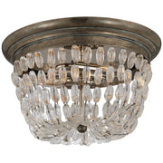 Paris Flea Market Medium 2-Light Flush Mount in Sheffield Silver