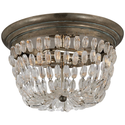 Paris Flea Market Medium 2-Light Flush Mount in Sheffield Silver