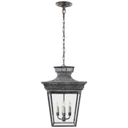 Elsinore Medium 4-Light Outdoor Lantern Pendant in Weathered Zinc
