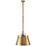 Sloane 2-Light Shop Light Pendant in Antique-Burnished Brass