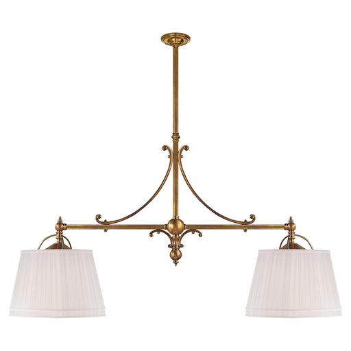 Sloane Street Shop Light Four Light Pendant in Antique-Burnished Brass