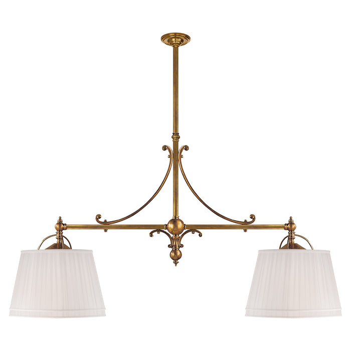 Sloane Street Shop Light Four Light Pendant in Antique-Burnished Brass