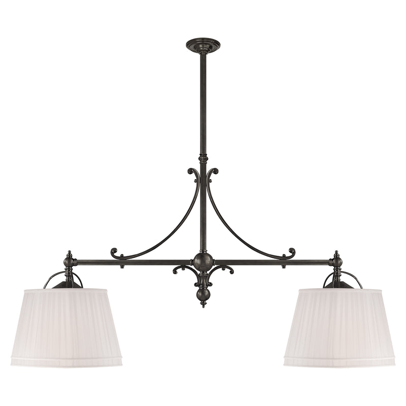 Sloane Street Shop Light Four Light Pendant in Bronze